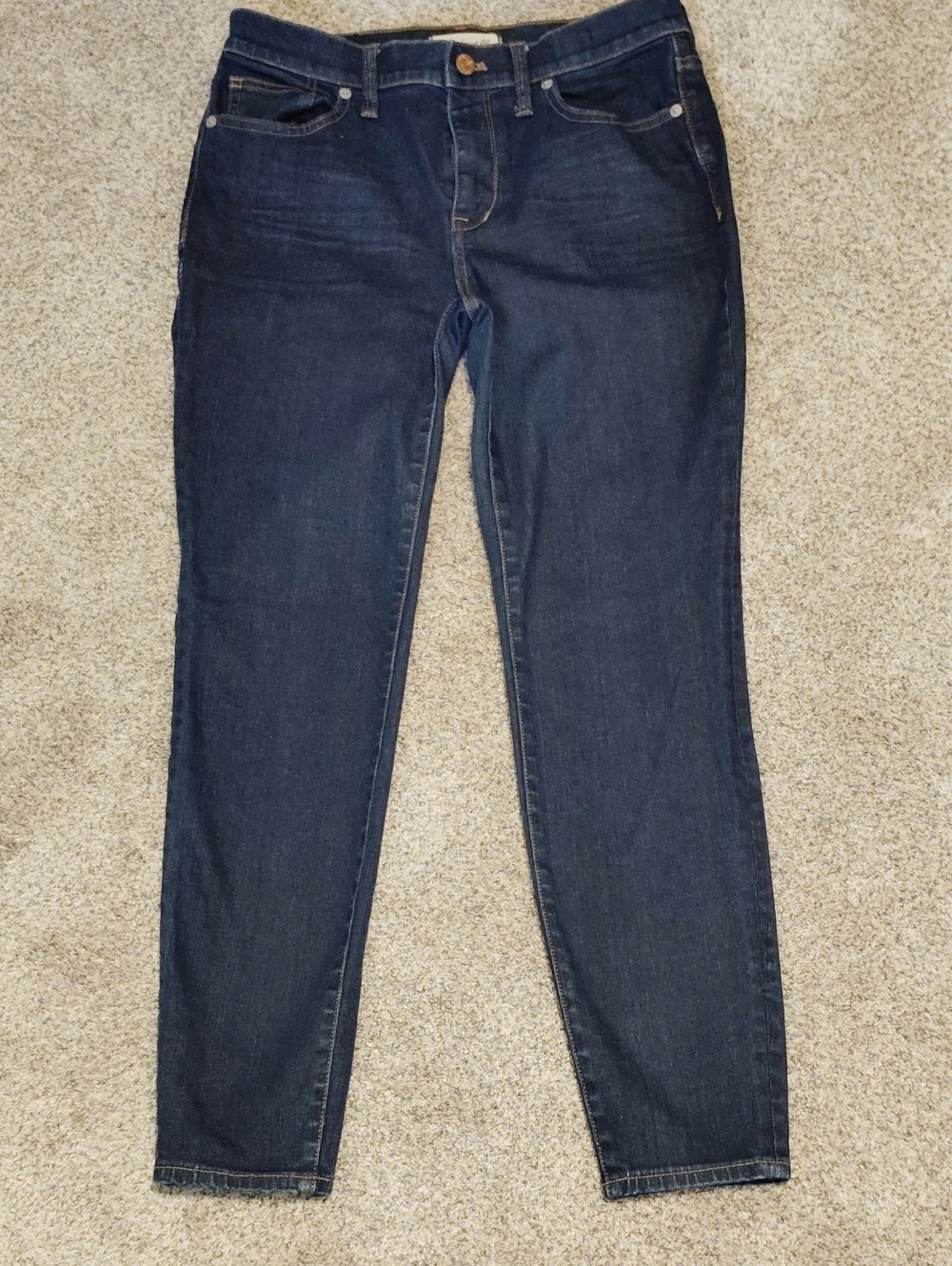 Madewell Skinny Jeans in Dark Indigo Wash